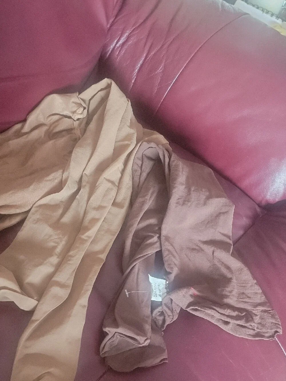 Women’s Tights/panyhose in Taupe and Coffee 2 Pair Lot
